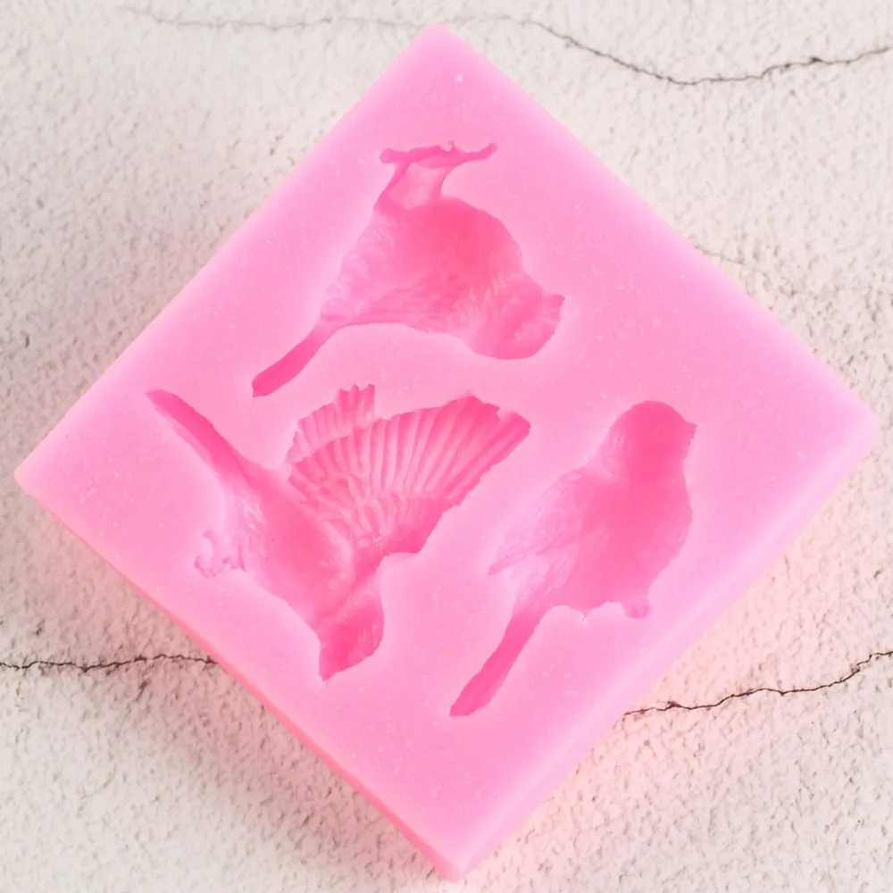 Sugarcraft силиконовая форма для птиц помадка инструменты украшения торта конфеты