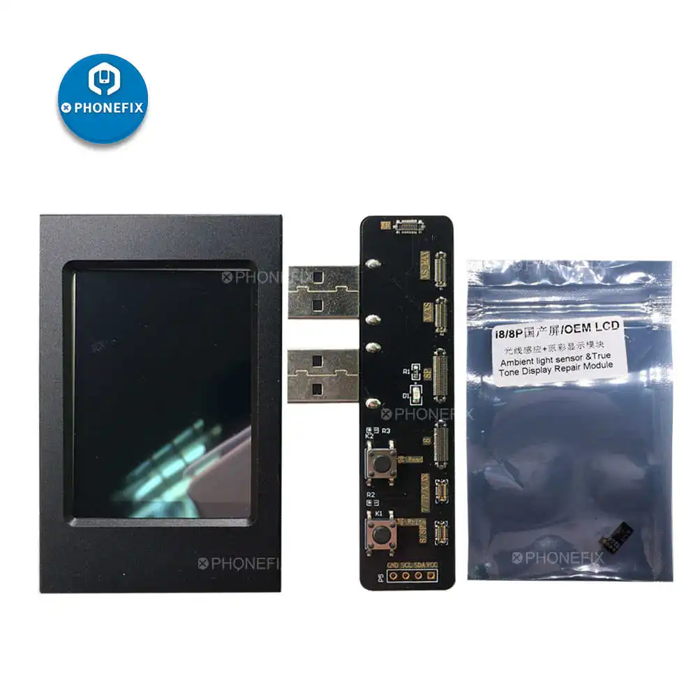 with 8 8P module ЖК-экран, светочувствительный программист для резервного копирования данных для iPhone 8 8P X XS MAX XR, ЖК-экран, светильник окружающей среды, сенсор, инструмент для чтения и записи - Цвет: with 8 8P module
