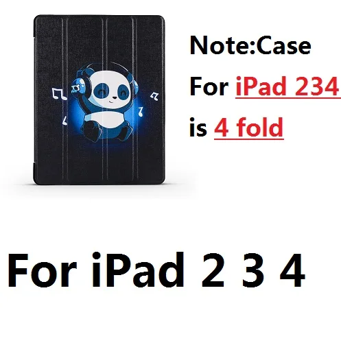 For iPad 2 3 4 QUWIND синий Panda непрозрачные мягкий сон проснуться чехол для iPad Mini 1234 iPad 234 iPad iPad воздуха 1 2 Pro 9,7 10,5 - Цвет: For iPad 2 3 4