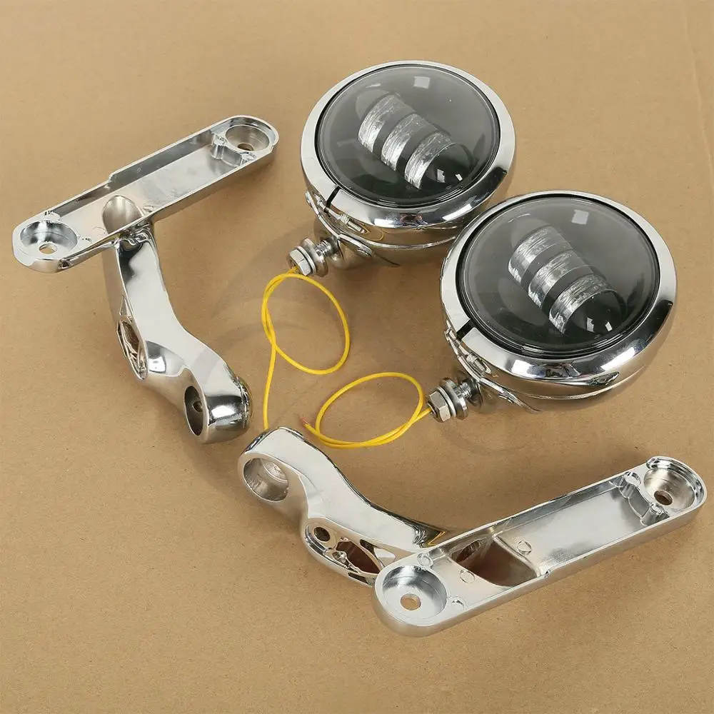 Motorcycle 4 1/2 &quotсветодиодный вспомогательный освещение кронштейны для Харли ст 2009