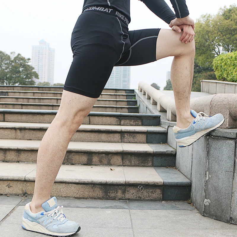 Спортивные беговые трико мужские Компрессионные шорты 2017 спортивные трусы для