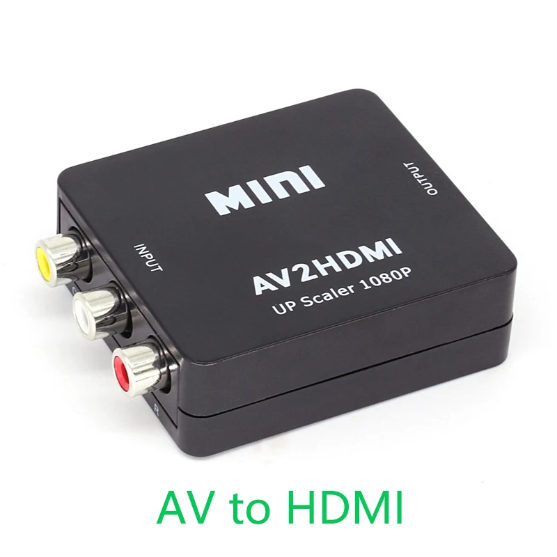 HDMI К AV адаптер 1080 P видео конвертер HDMI2AV коробка Поддержка NTSC PAL Выход AV/RCA и