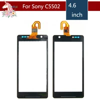 original 4 6 for sony xperia zr m36h c5503 c5502 lcd touch screen digitizer sensor outer glass lens panel replacement