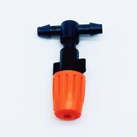 orange new adjustable plastic misting nozzle and nozzle fittings fit with 47 mm water hose