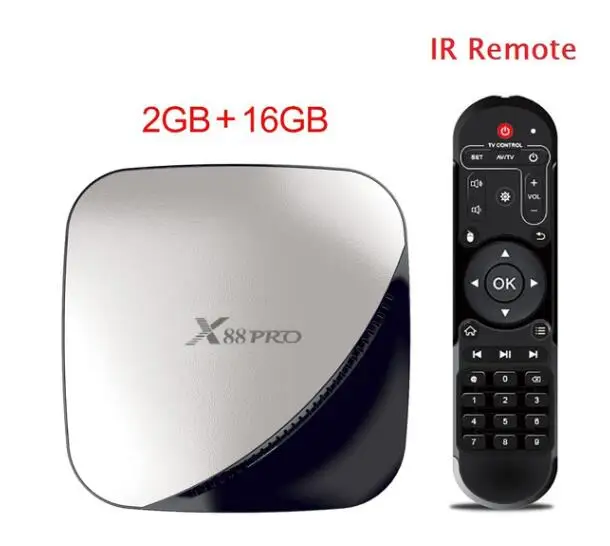 2g 16g Заводская последняя Android 9,0 четырехъядерный RK3318 tv box x88 pro с 2,4G/5 ГГц двойной wifi x88pro для потокового медиаплеера в отеле - Цвет: 2g 16g