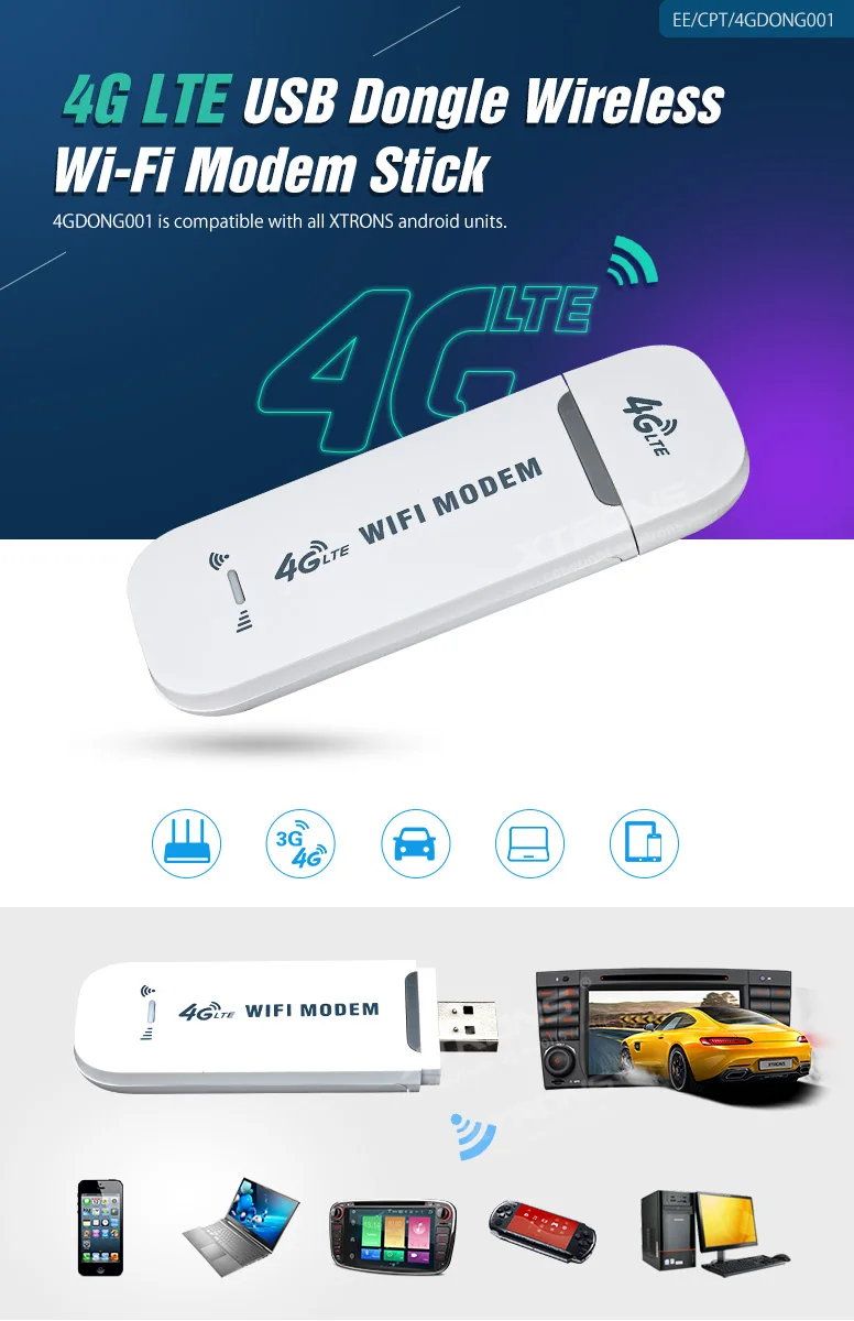 Беспроводной сетевой USB 4G модем Dongle для Android радио планшет PC WCDMA 6 0 7 1 система