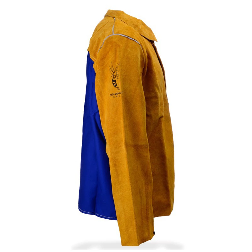 Кожаные сварочные фартуки Огнестойкие Куртки для одежды из коровьей спилковой