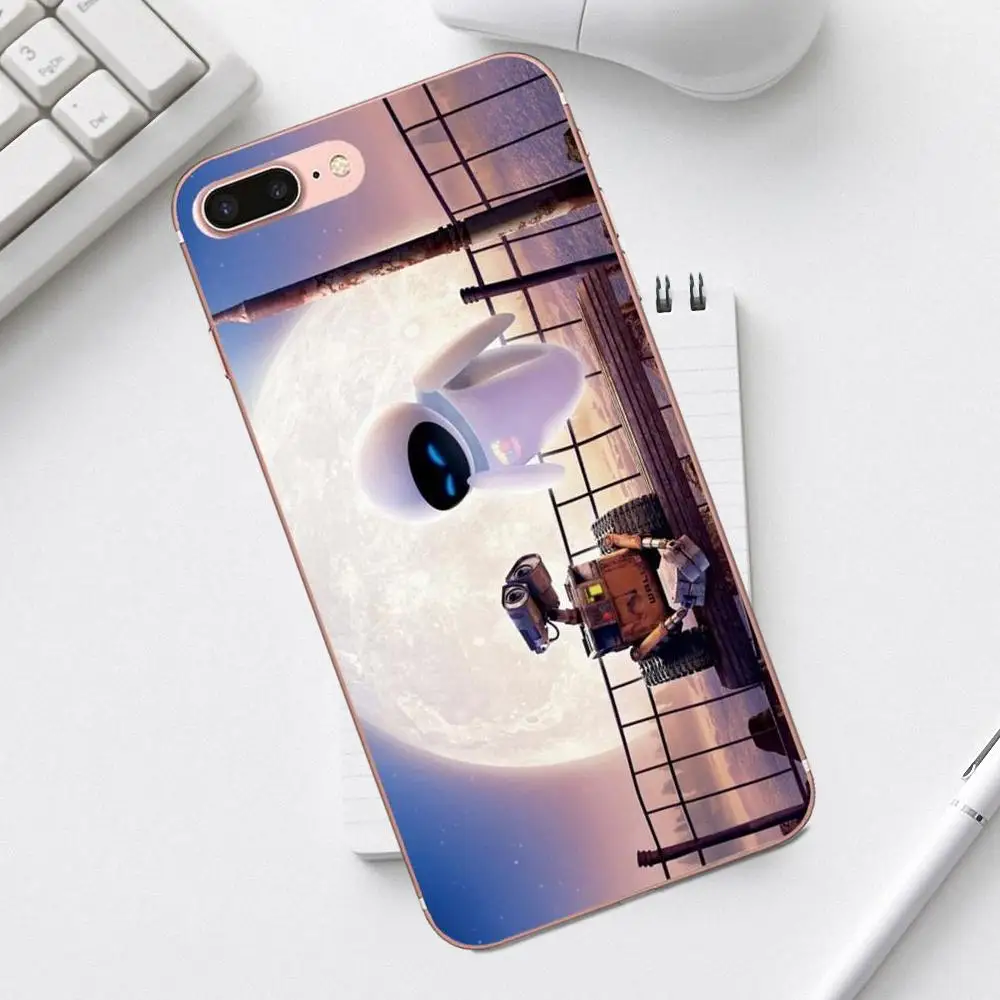 ТПУ чехол Coque для iPhone 4 4S 5 5C SE 6 6S 7 8 Plus X XS Max XR Galaxy A3 A5 J1 J3 J5 J7 2017 пара стены E и Eve Love |