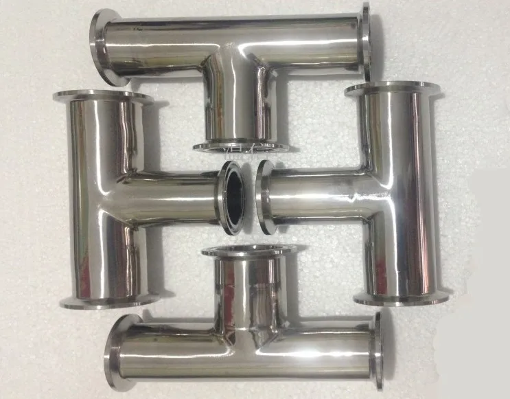 Бесплатная доставка 2 'ཱུ мм санитарный тройной зажим тройник 3 способа Тройник