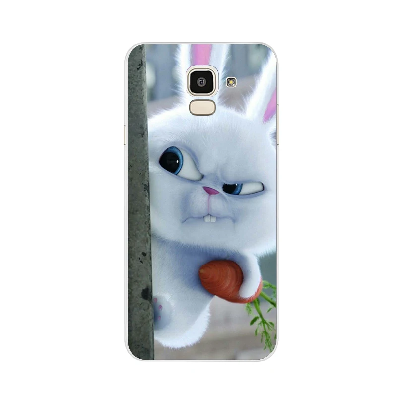 Чехол для телефона samsung Galaxy j6 Мягкий силиконовый чехол для защиты Fundas samsung j6 Plus j600f j610f Capas чехол - Цвет: Черный