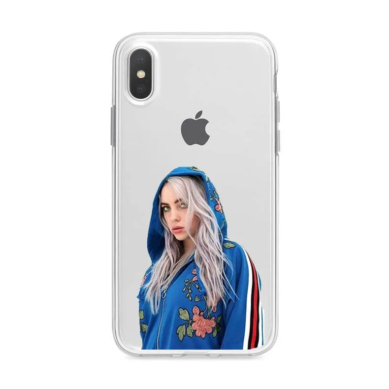 TPU Надписью «Don't Улыбка у меня певицы Billie eilish Мягкая силиконовая задняя крышка чехол для телефона для iPhone 11 Pro MAX 5S 6plus 7 8Plus X XR XS MAX - Цвет: TPU