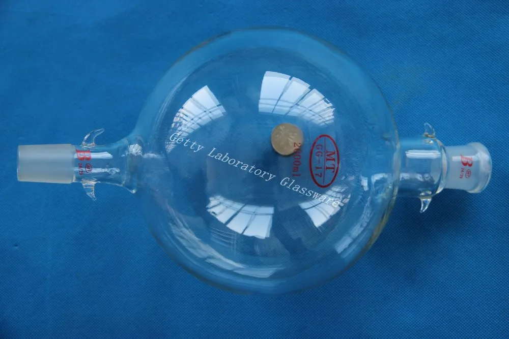 Колба резервуара для хроматографии 2000 мл (2 л) тяжелая стена оба соединения 24/40 |