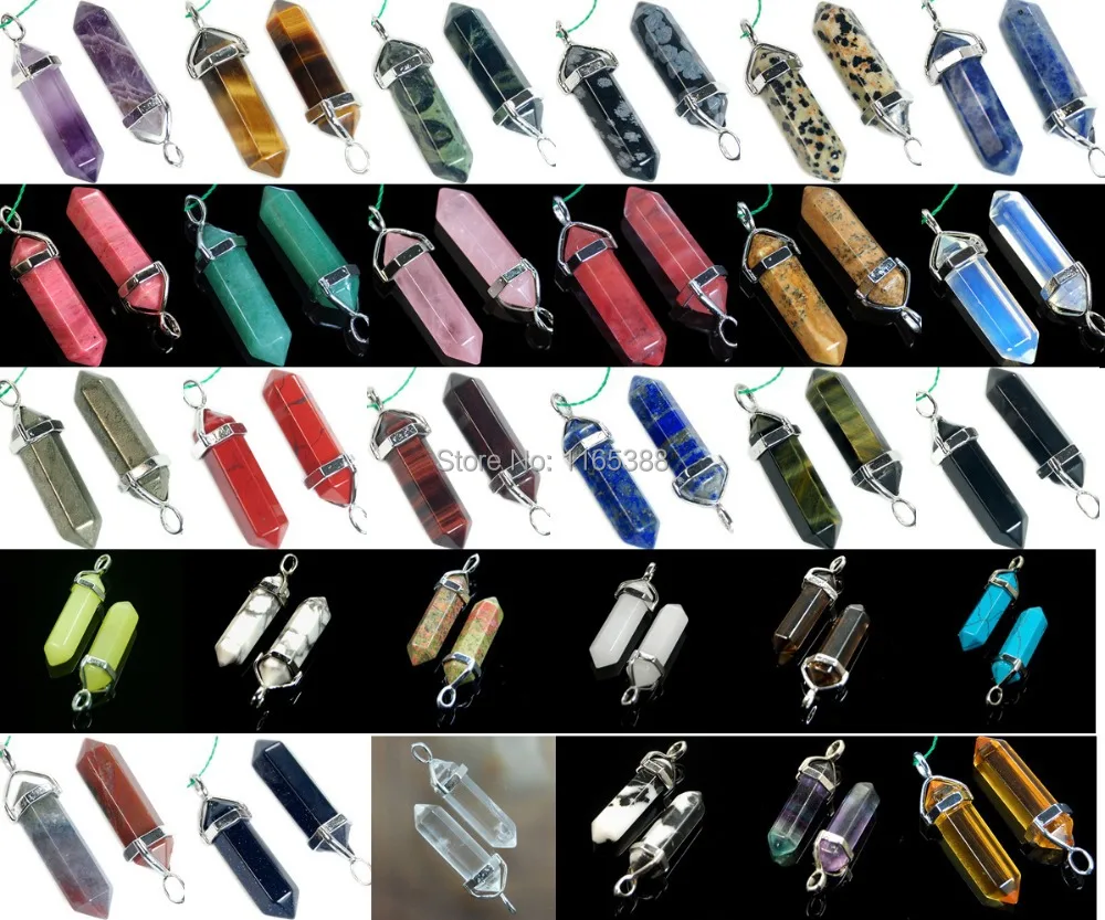 Натуральные разноцветные драгоценные камни шестигранная точка рейки чакра