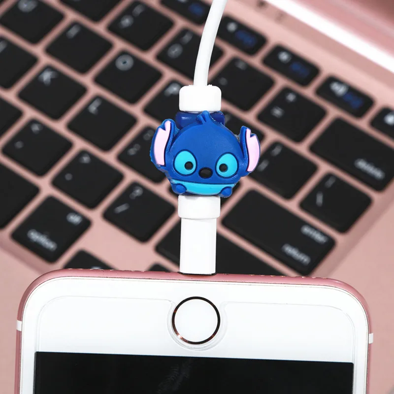 FFFAS мультфильм кабель протектор организовать Зарядное устройство USB устройство для сматывания кабеля для Apple IPhone 4 5 5S 6 6s 7 8 X Plus кабель защиты украшения - Цвет: Model K