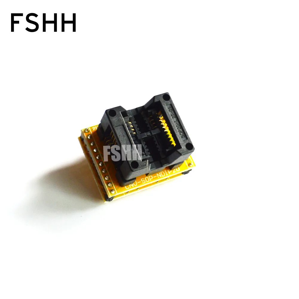 Программатор с переходником 208mil SOP8 на DIP8 тестовая розетка SOIC8 IC для 25xx eeprom SPI flash