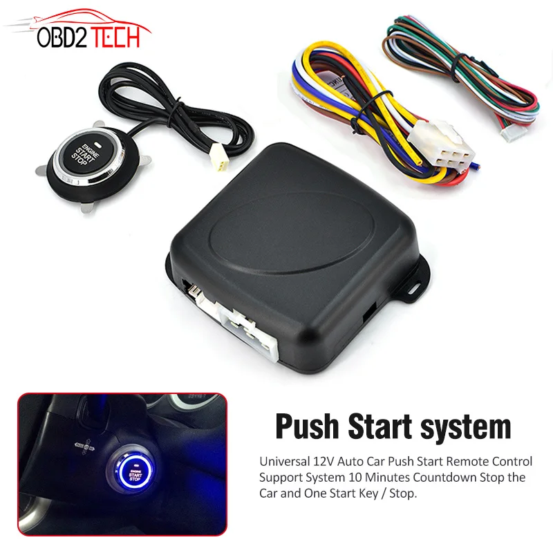 10PCS a Lot Smart Car Push Button Engine One Start Stop RFID Lock Ignition Starter Alarm System | Автомобили и мотоциклы
