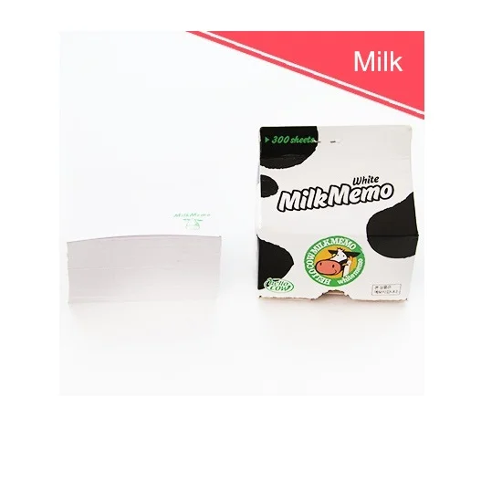 White Milk Белый молочный Памятка Мини Цветные Стикеры для заметок зеленый чай кофе банан бумажный блокнот Канцтовары офисный школьный принадлежности F305 - Цвет: White Milk