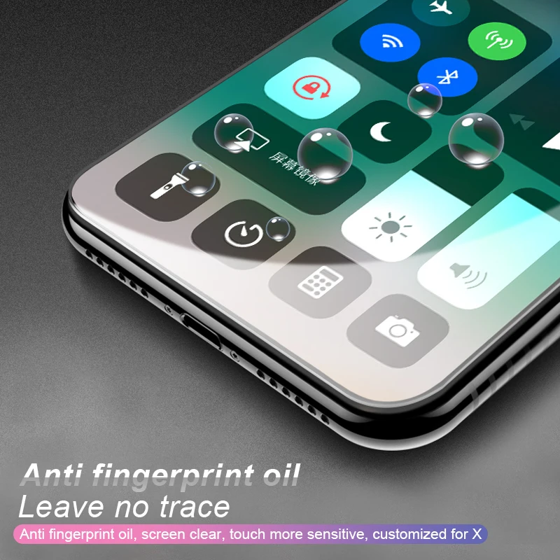 Закаленное стекло HUKU 6D с полным покрытием для iPhone 11 Pro X XR XS Max 6s 7 8 Plus Защита экрана