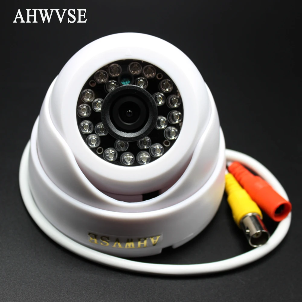 Ahwvse Широкий формат видеонаблюдения Камера ИК-24 LED Цвет CCD купольную CCTV AHD Cam 1080 P 960