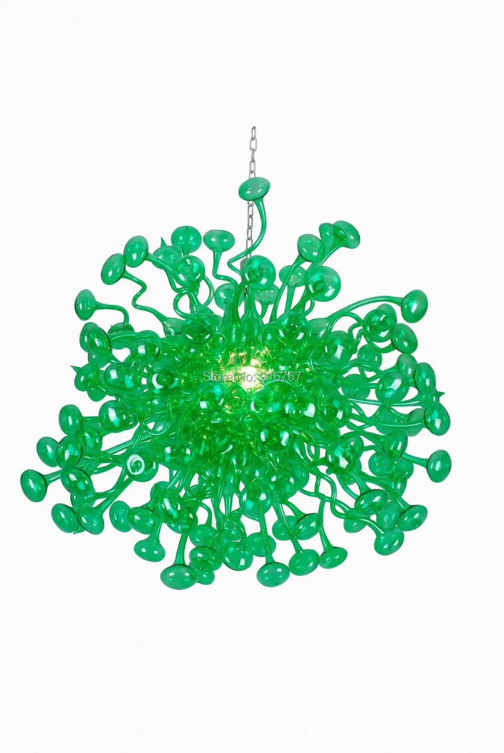 

Free Shipping Handicraft Green Glass Hospital Ceiling Light