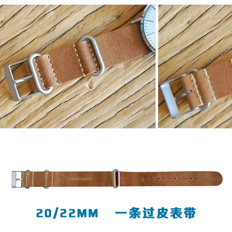 20 мм/22 мм Натуральная кожа ремешок для наручных часов для Timex Weekender экспедиции ремешком Nato кабель-браслет на запястье