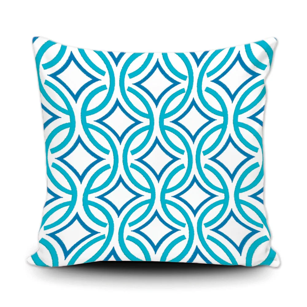 Арт Abtract Геометрическая Подушка Модный дизайн синий желтый Наволочка на диван