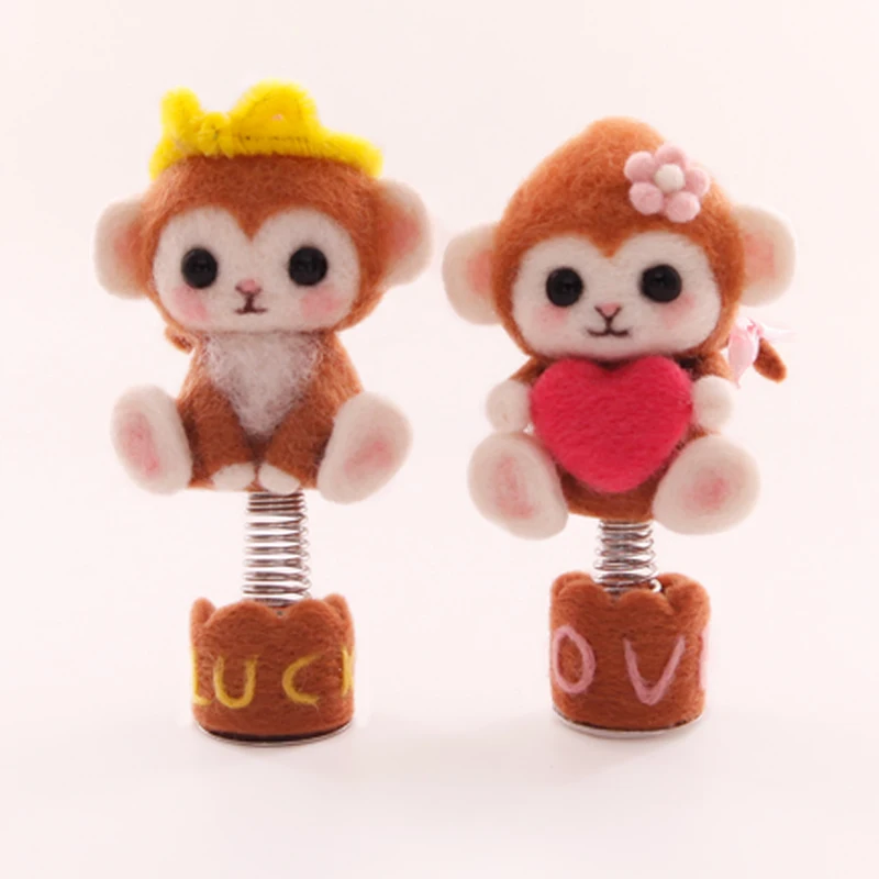 MoTiRo неготовый войлочный материал упаковка DIY серия monkey шерстяной тычок для