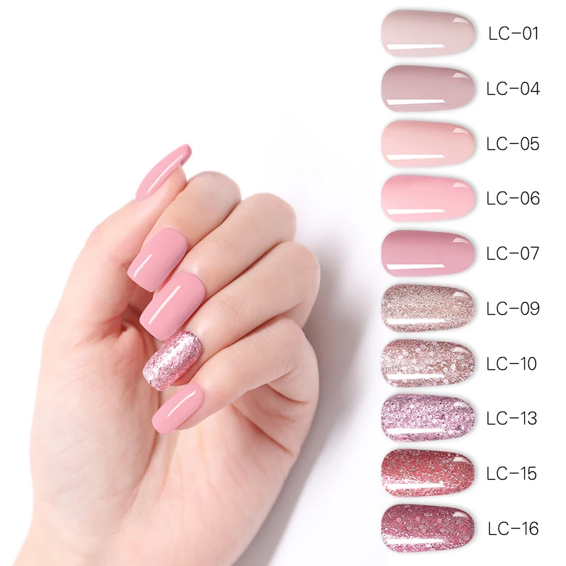 LILYCUTE, 5 мл, УФ-гель для ногтей, розовое золото, блестки, блестки, замачиваются, УФ Гель-лак, цветной лак для ногтей, сделай сам, лак для ногтей