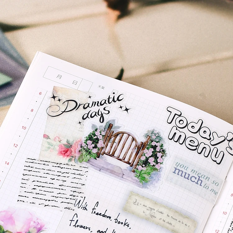 28 шт. милые самодельные зеленые наклейки растения DIY дневник альбом украшение