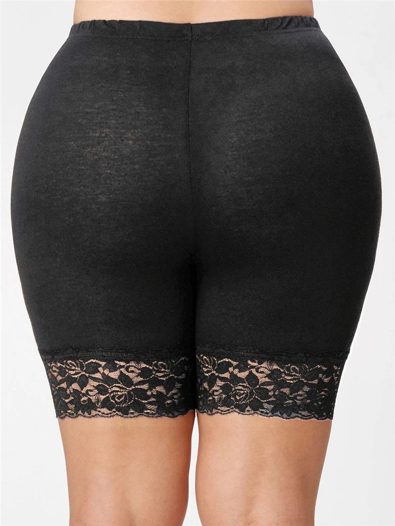 Леггинсы женские кружевные с завышенной талией батальных размеров | Женская