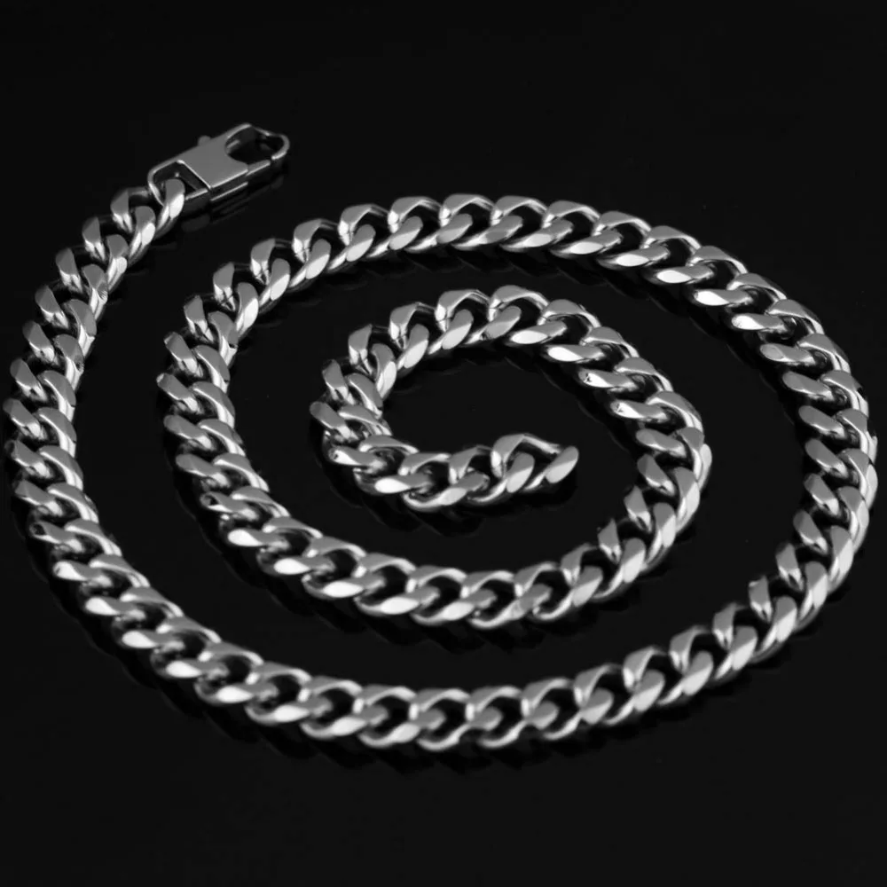 Цепочка кубинская из нержавеющей стали 12 мм 60 см|statement jewelry sets|jewelry setsnecklace bracelet |