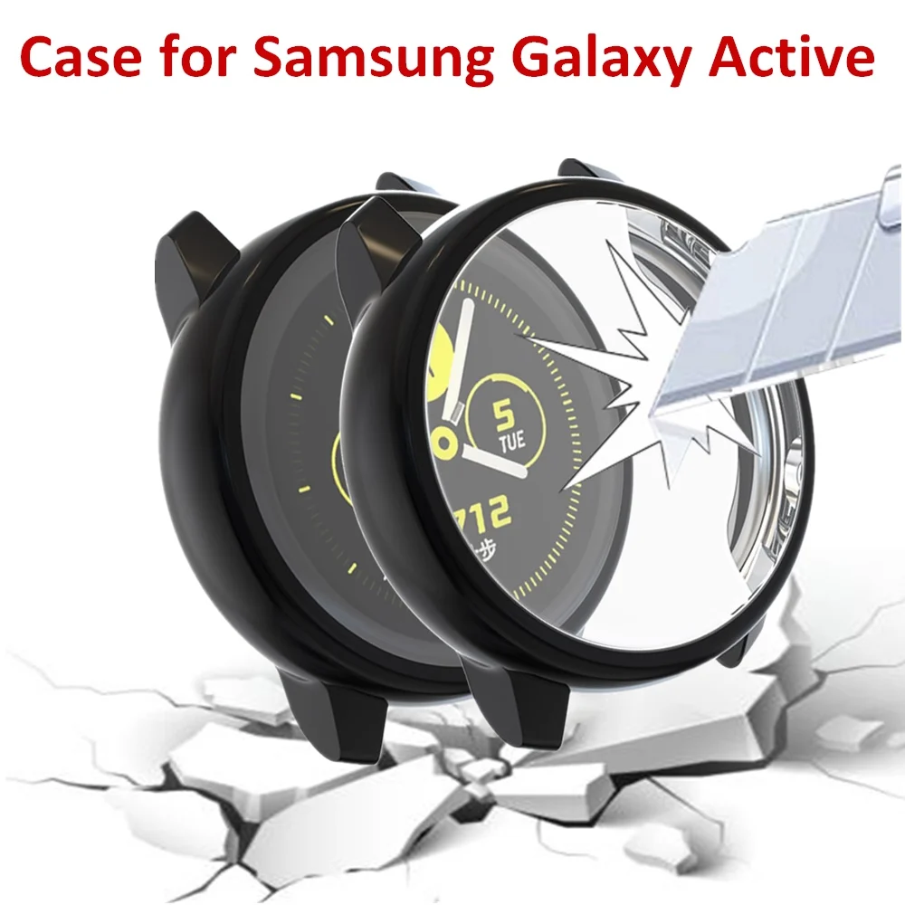 Мягкий чехол из ТПУ для защиты экрана Samsung Galaxy Watch Active 2 1 40 мм 44 противоударный