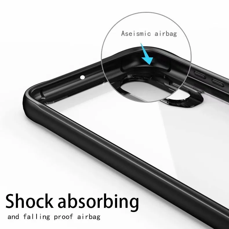 Для Huawei P30 чехол противоударный бампер силиконовый ПК прозрачный Роскошный для