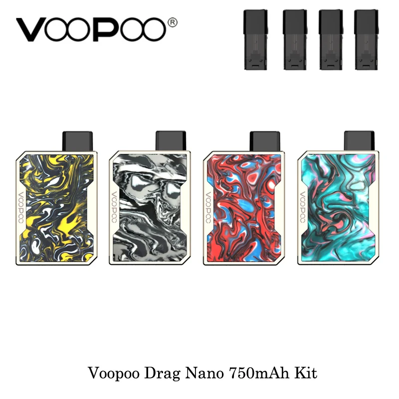 Электронная сигарета Voopoo Drag Nano 750 мАч все в одном Vape стартовый набор компактный