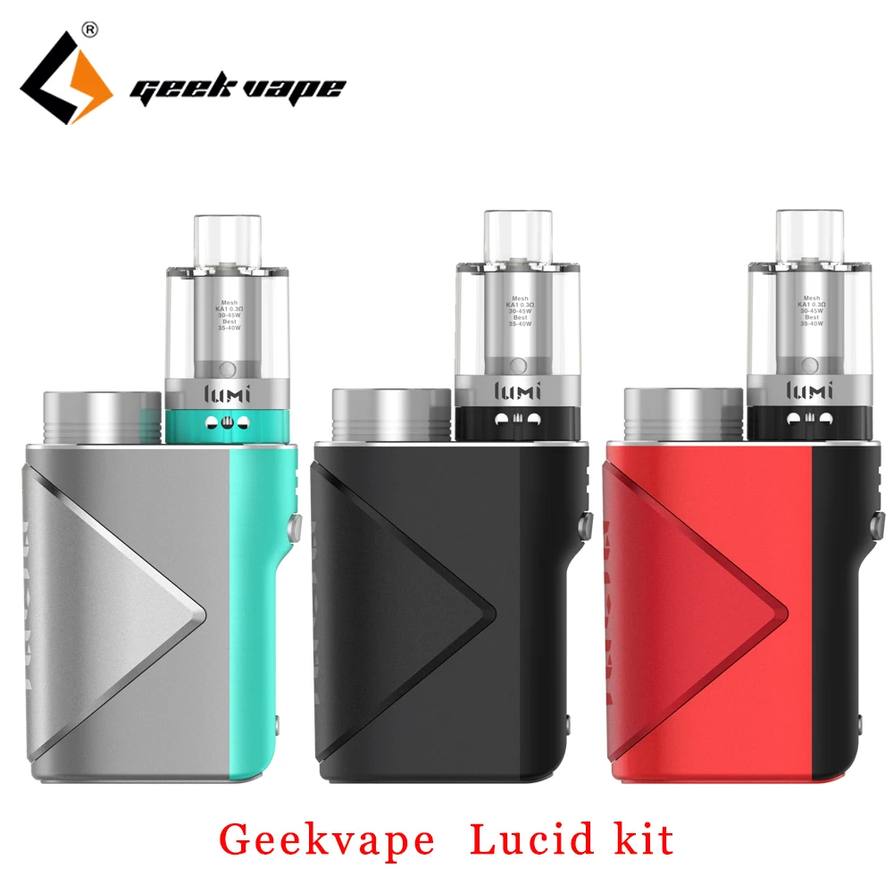Стартер Geekvape Lucid KitTPD Max 80 Вт заранее как набор микросхем с 2/4 мл сетчатой катушкой