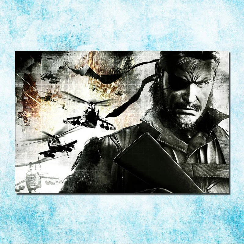 click Metal Gear Solid V фантомная боль Искусство Шелковый Холст печати плакатов 13x20 24x36 дюймов одноцветное Игра "Змейка стены картину(больше)-4 - Цвет: click