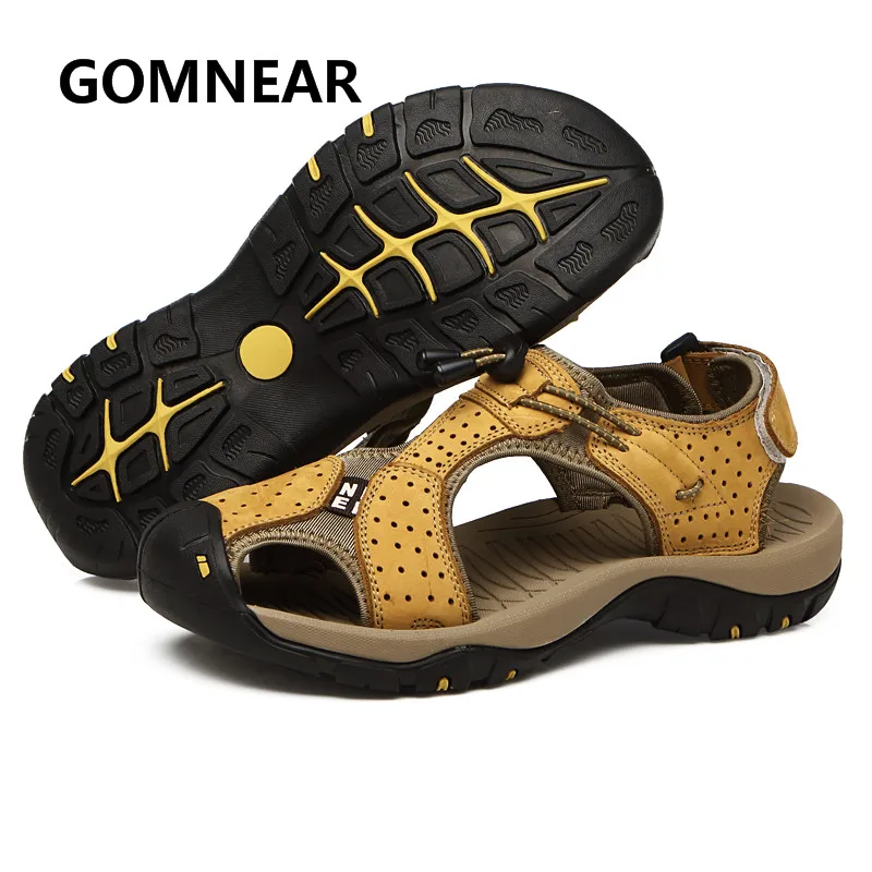 Gomрядом 2018 горячая распродажа мужские летние крутые сандалии Нескользящие
