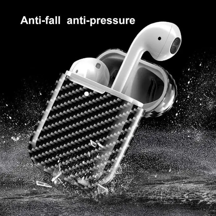 Apple Airpods 2 защитный чехол из углеродного волокна, совместимый с Apple Airpods 2 GY88