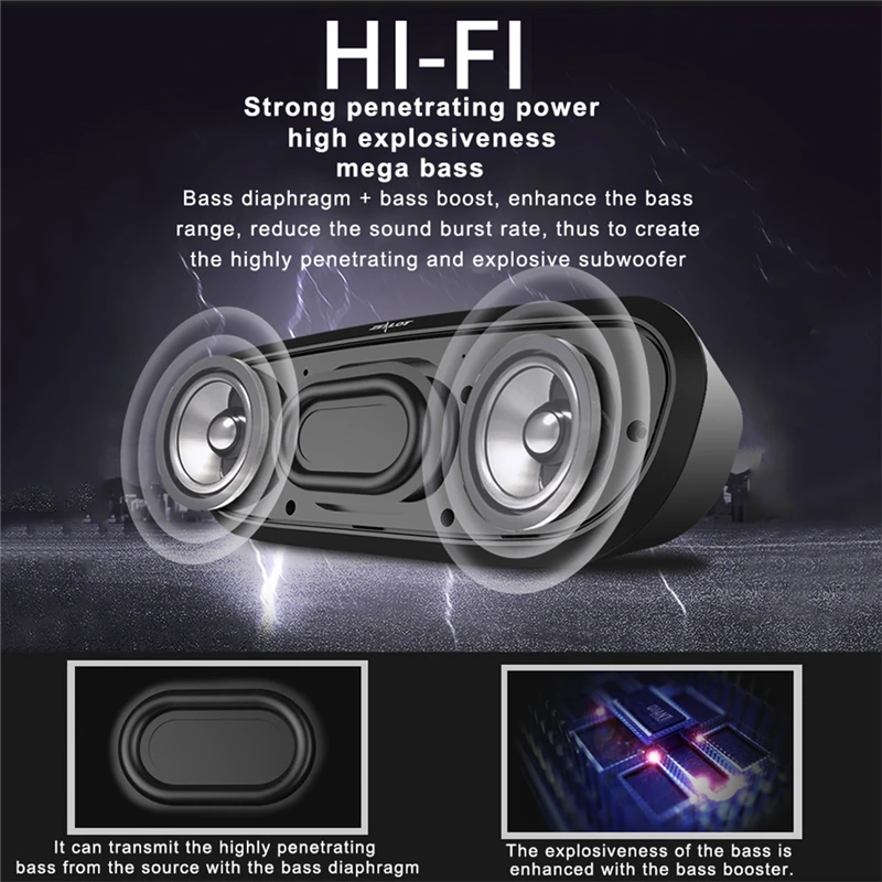 S9 subwoofer Bluetooth Speaker Portable Wireless Stereo Music Player Support TF Card U Disk hoparlor Sound System 3D stereo | Электроника