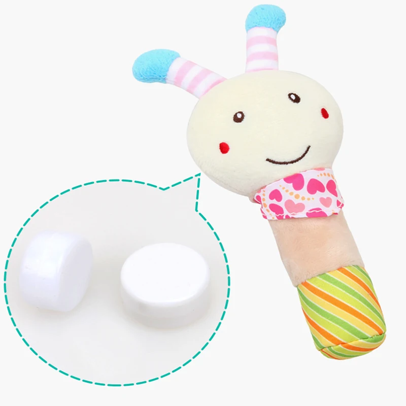 Baby Rattle Cute Plush Animal Hand Bells Toy Handheld Ring Bell Newborn Early Educational Doll Gifts | Игрушки и хобби