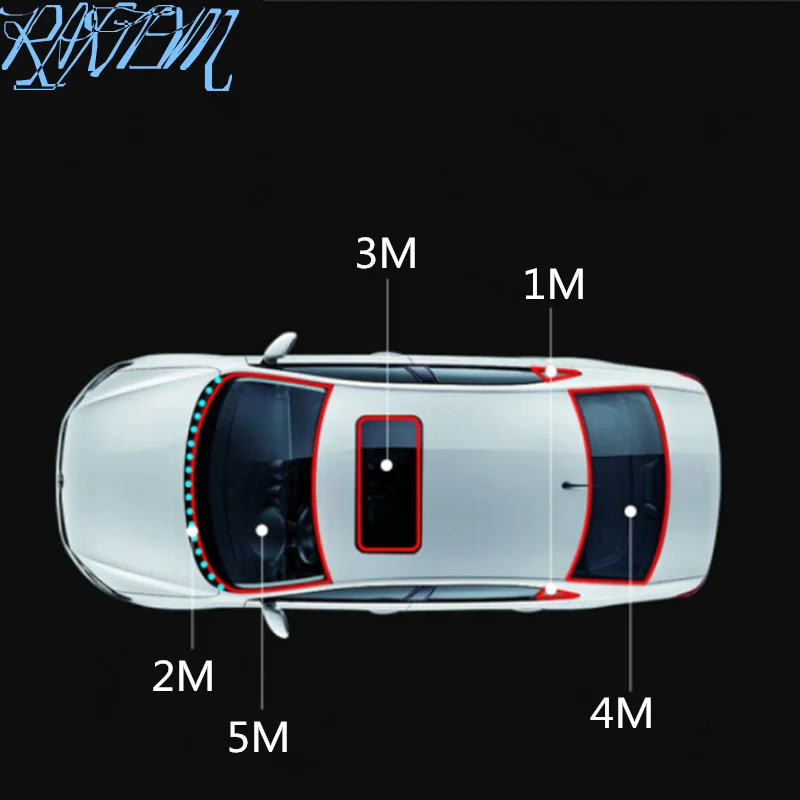3 м Автомобильная наклейка на крышу солнца для Mitsubishi Asx Outlander Lancer EX Pajero Evolution Eclipse