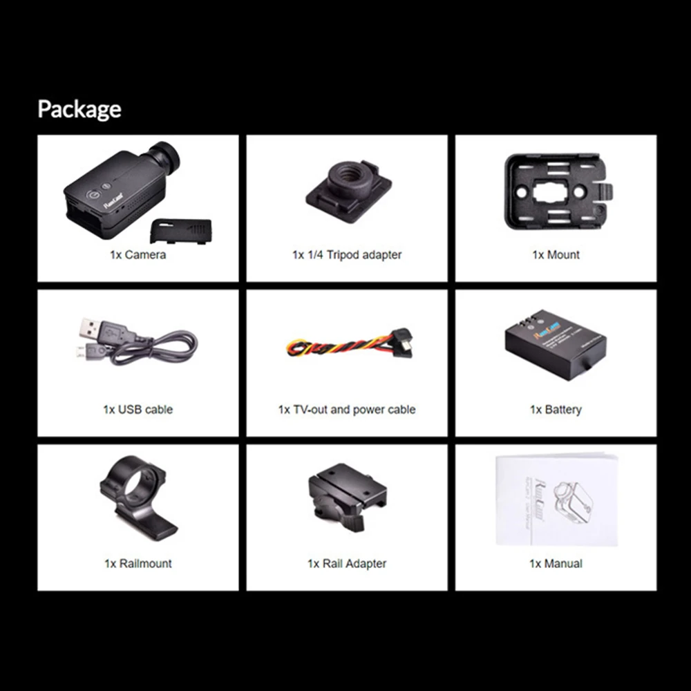RunCam 2 RunCam2 страйкбол версия с 35 мм объективом MOV DC 5 V-17 V для радиоуправляемого дрона и камера для вертолета