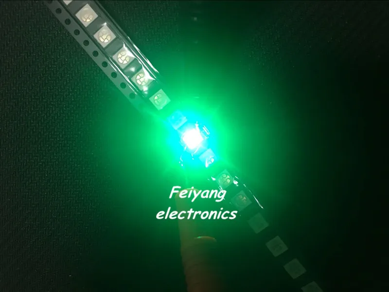 Светодиодный SMD/SMT 5050 500 шт. белый/теплый белый/синий/зеленый/красный/желтый 6