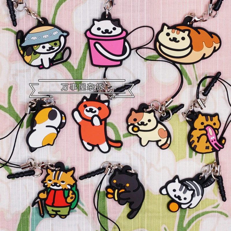Резиновый брелок для ключей в стиле аниме серии 4|games anime|japanese animekeychain anime |