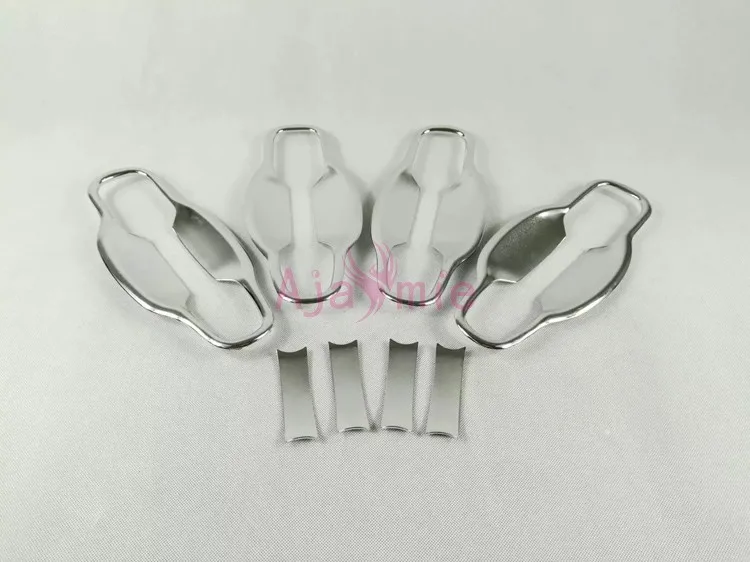 Door handle bowl Хромированная Автомобильная накладка на дверные ручки с умными отверстиями для ключей для Toyota Land Cruiser 200 аксессуары - Цвет: Door handle bowl