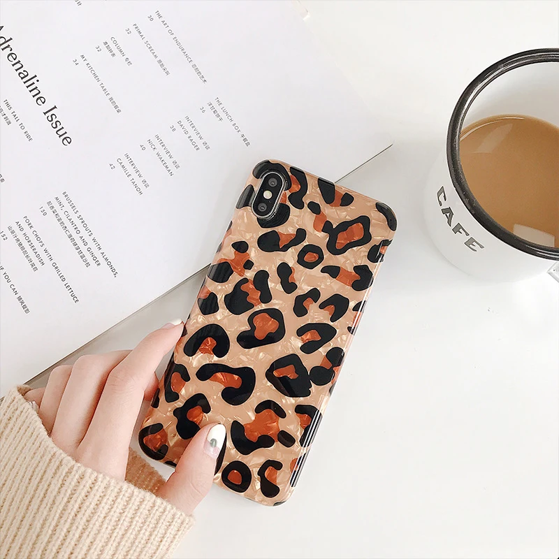 GlamPhoneCase Fritillaria Leopard Print Phone Case For iphone XS Max XR 8 8plus 7 7plus 6S 6Splus 6 6plus Fashion Cover | Мобильные