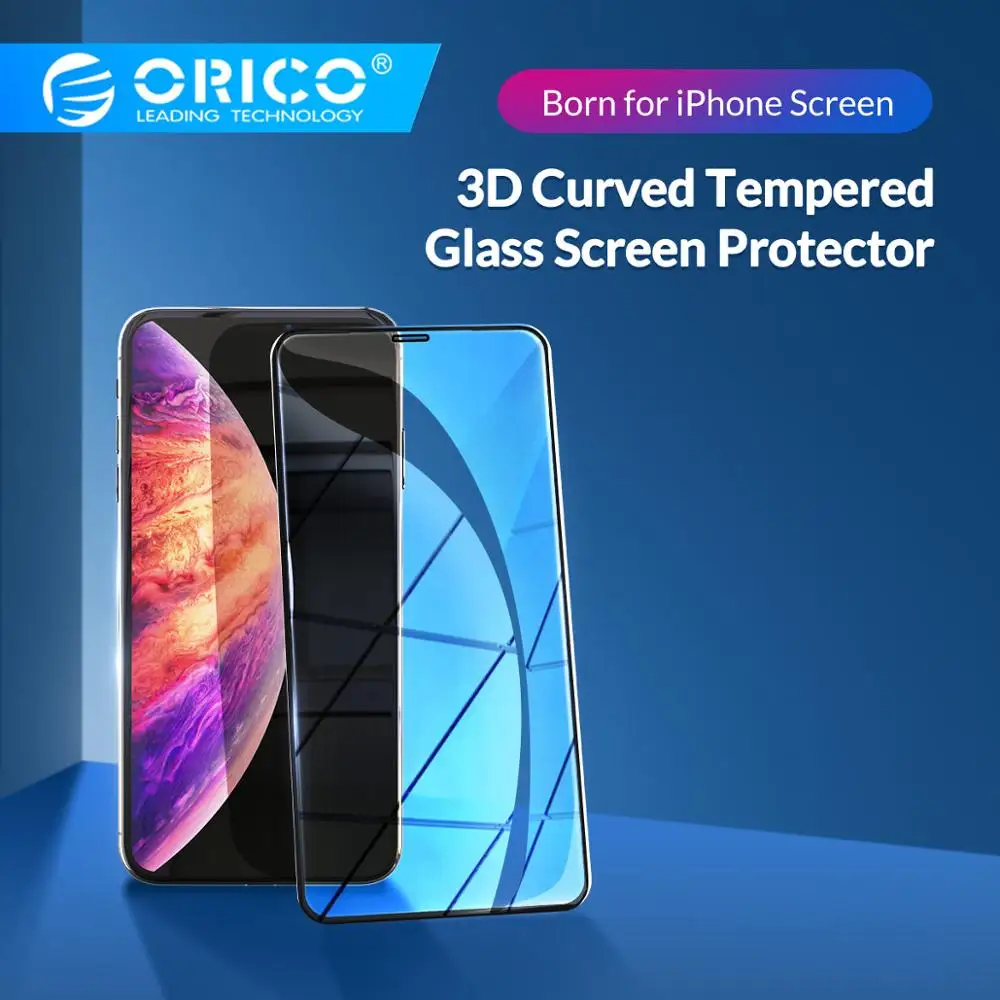 ORICO 3D полное покрытие закаленное стекло протектор экрана для iphone X XS XR на Max