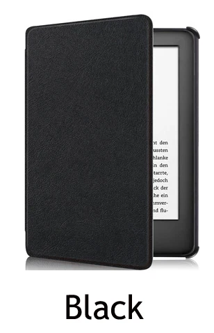 Black Кожаный чехол для kindle Версия Электронная книга оболочка экран пленка pu кожа для kindle Молодежная версия - Цвет: Black