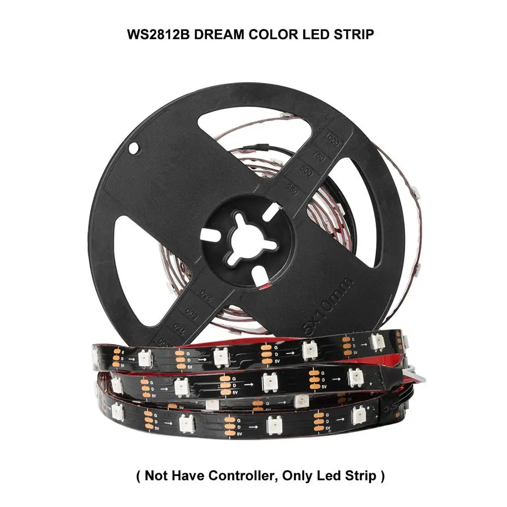 Not Have Controller DC5V Ambi светильник комплект USB Светодиодная лента подсветка WS2812B RGB HDTV монитор ПК экран фоновый Светильник Цвет Мечты Пиксельная лента 1 м 2 м 3 м - Испускаемый цвет: Not Have Controller