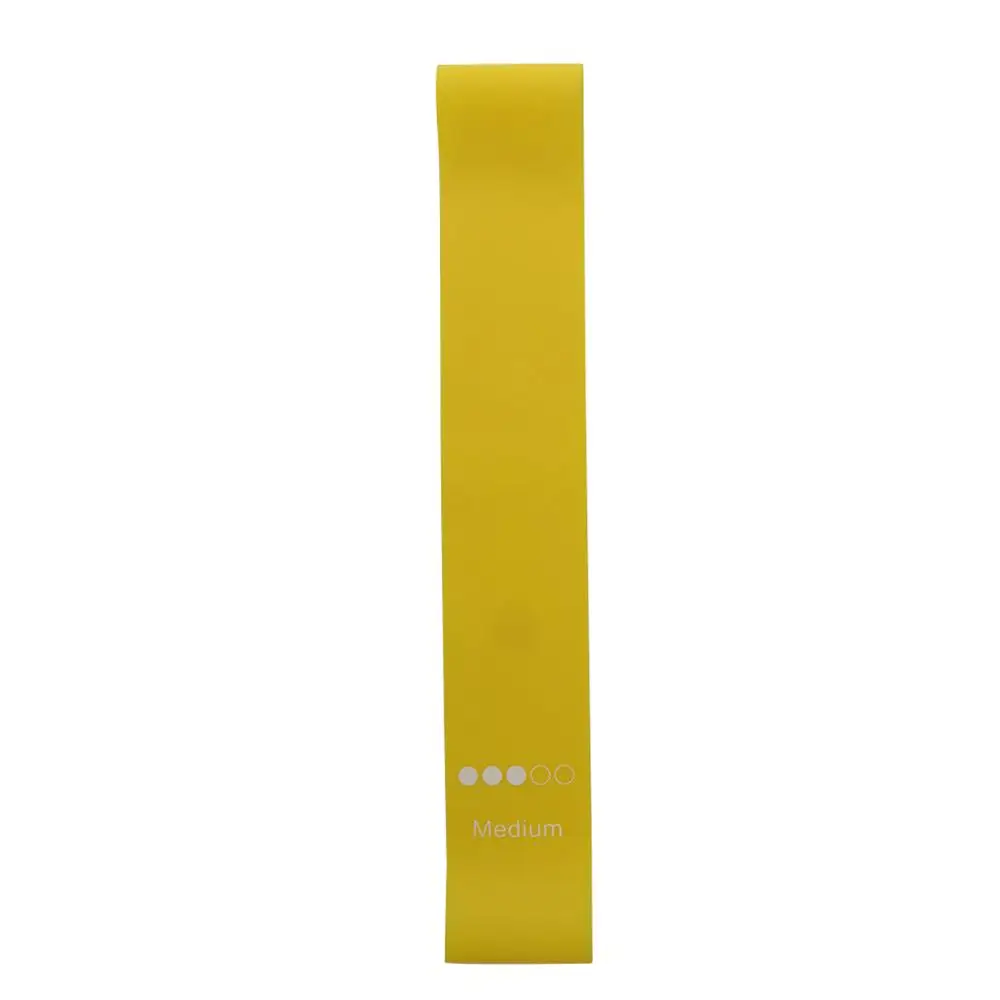 Yellow Спортивные резинки для йоги, оборудование для фитнеса, уличные 0,35 мм-1,1 мм, для пилатеса, для спортивных тренировок, для тела, для голеностопных ног, эластичная лента - Цвет: Yellow
